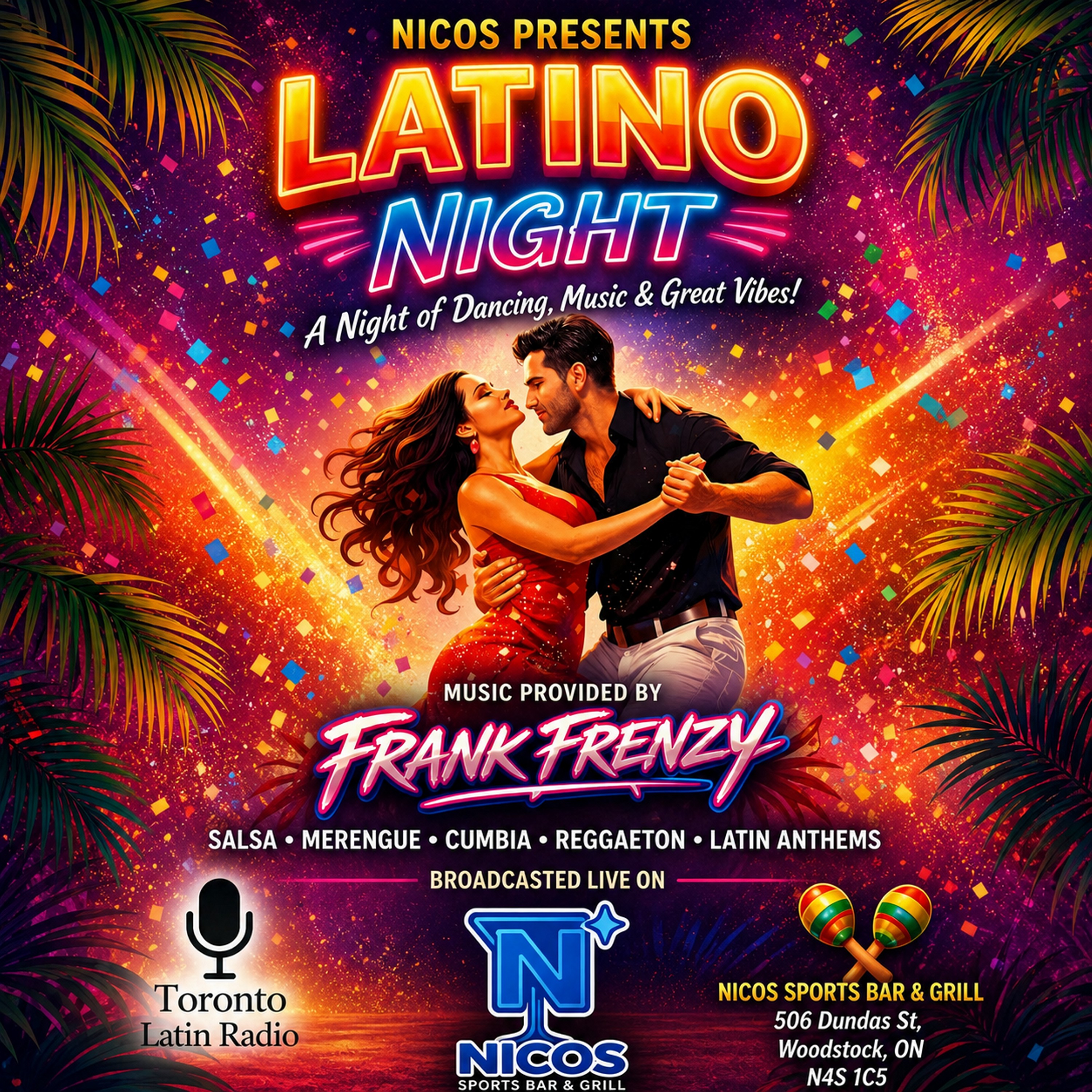 Nicos Latino Nights podcast artwork